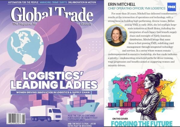 global trade logistics leading ladies erin mitchell ymx logistics coo